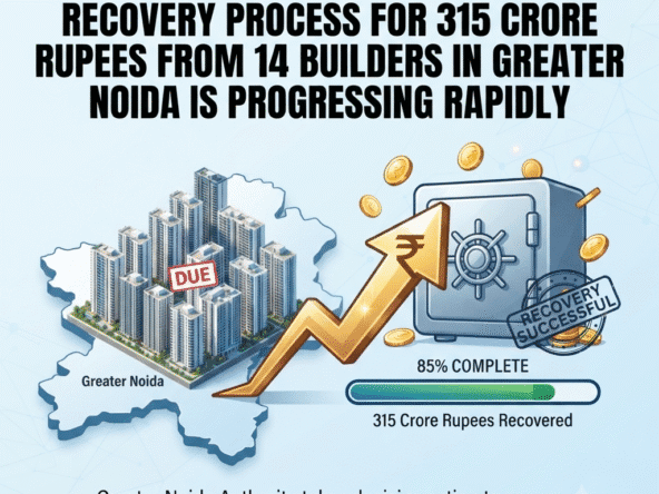 Recovery Process For 315 Crore Rupees From 14 Builders In Greater Noida