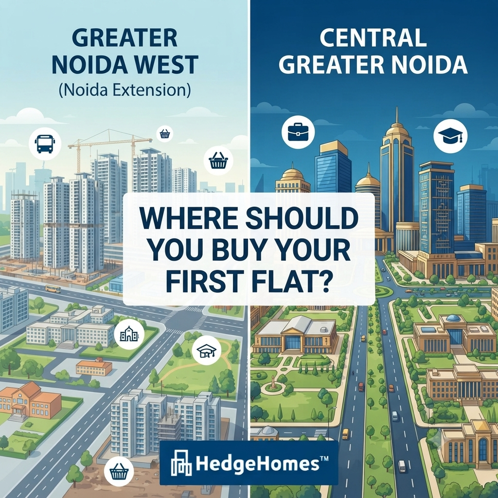 Greater Noida West (Noida Extension) vs. Central Greater Noida